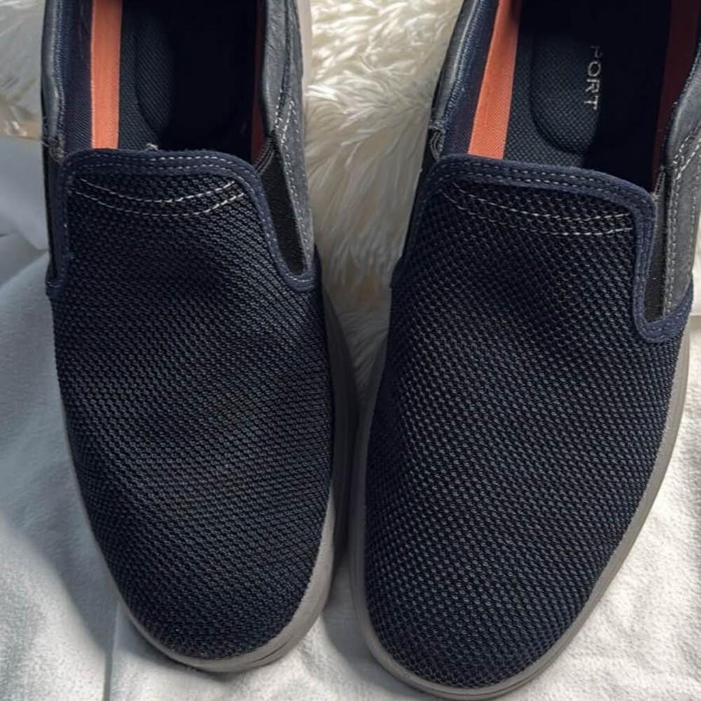 Rockport truTECH Navy Blue Slip-On Sneakers